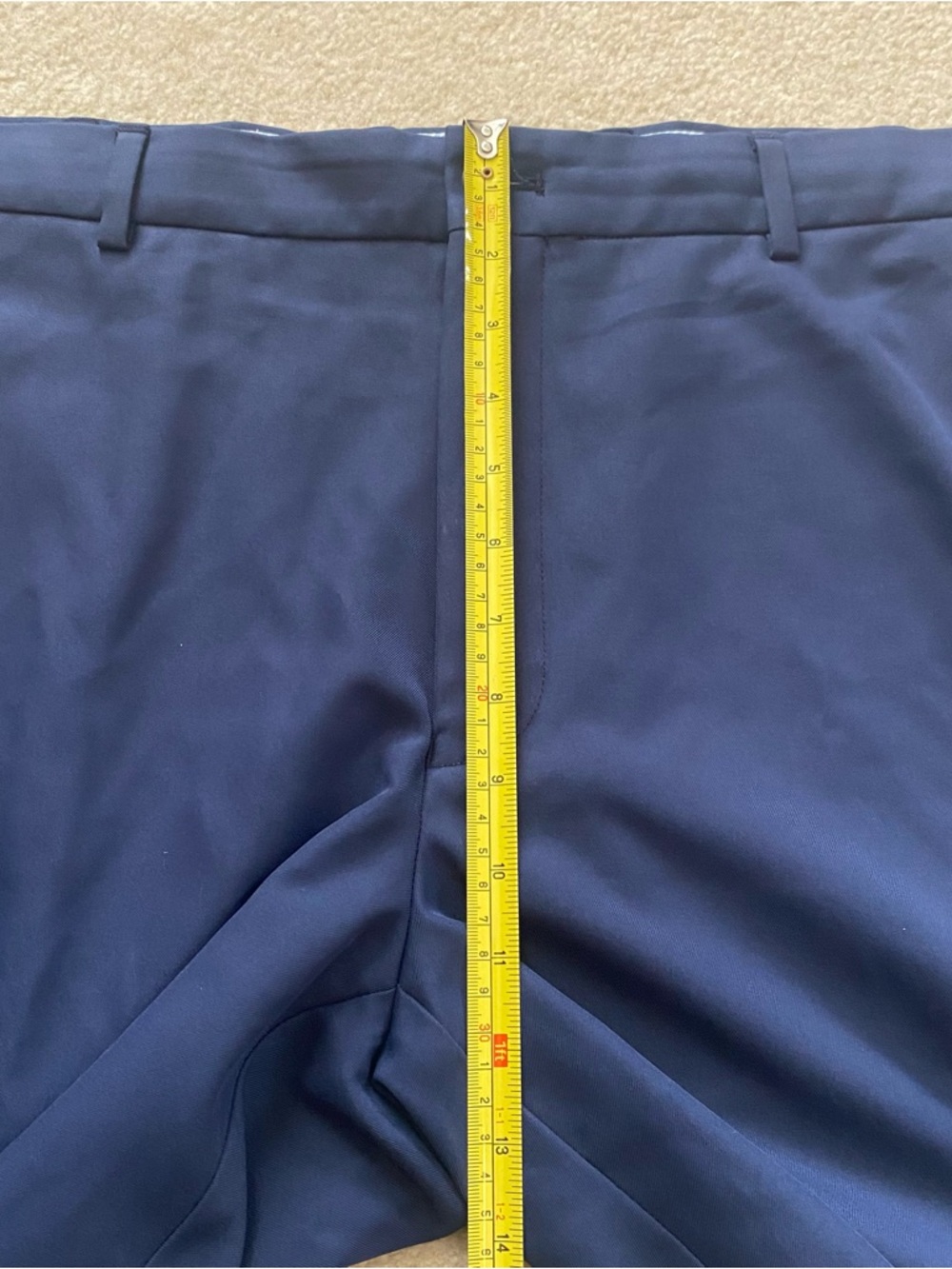 Peter Millar Crown Sport Salem Performance 9” Shorts Mens 38 Navy Blue Golf - Picture 6 of 7